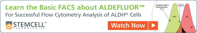 Free Webinar: A Guide To Successful Flow Cytometry Analysis of ALDHbr Cells - Watch Now.